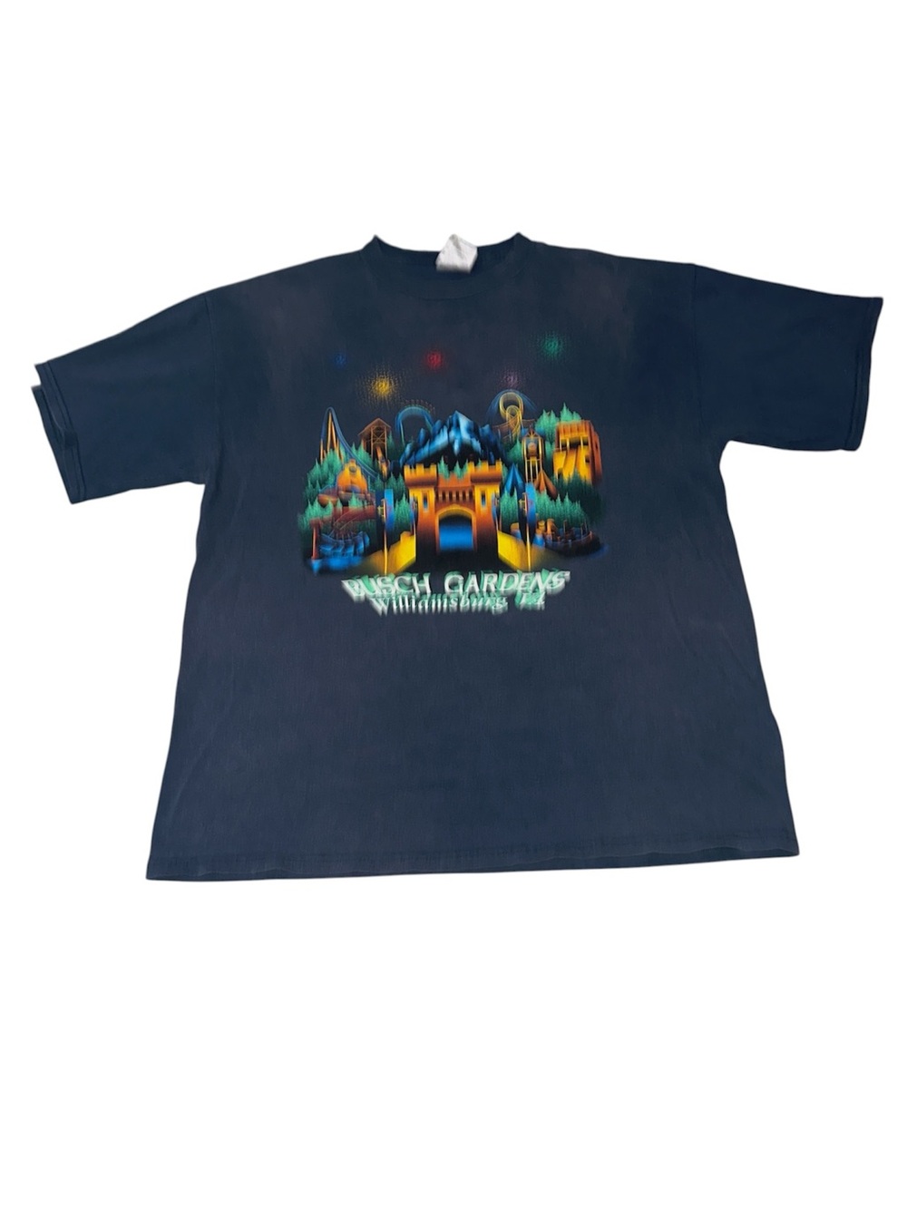 Vintage Tultex Busch Gardens Theme Park Williamsburg, VA Tee